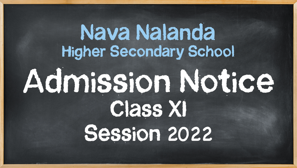 Class XI Admission (Session 2022)