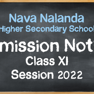 Class XI Admission (Session 2022)
